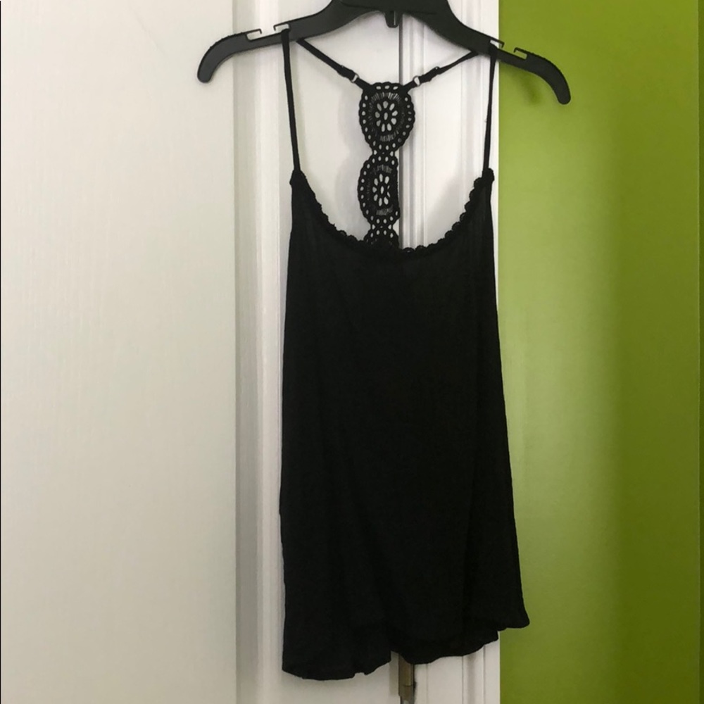 black tank top